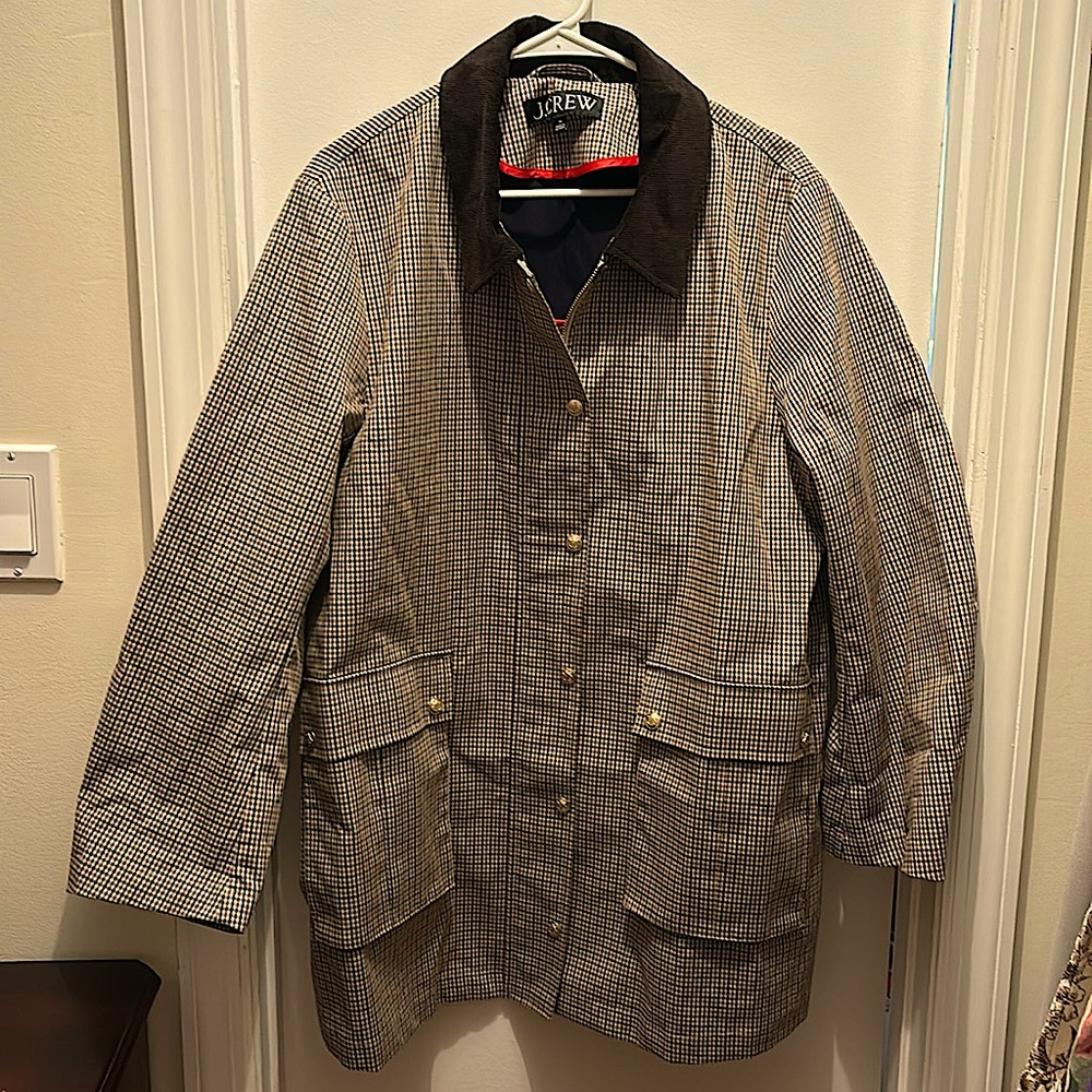 J. Crew Plaid Barn Jacket
